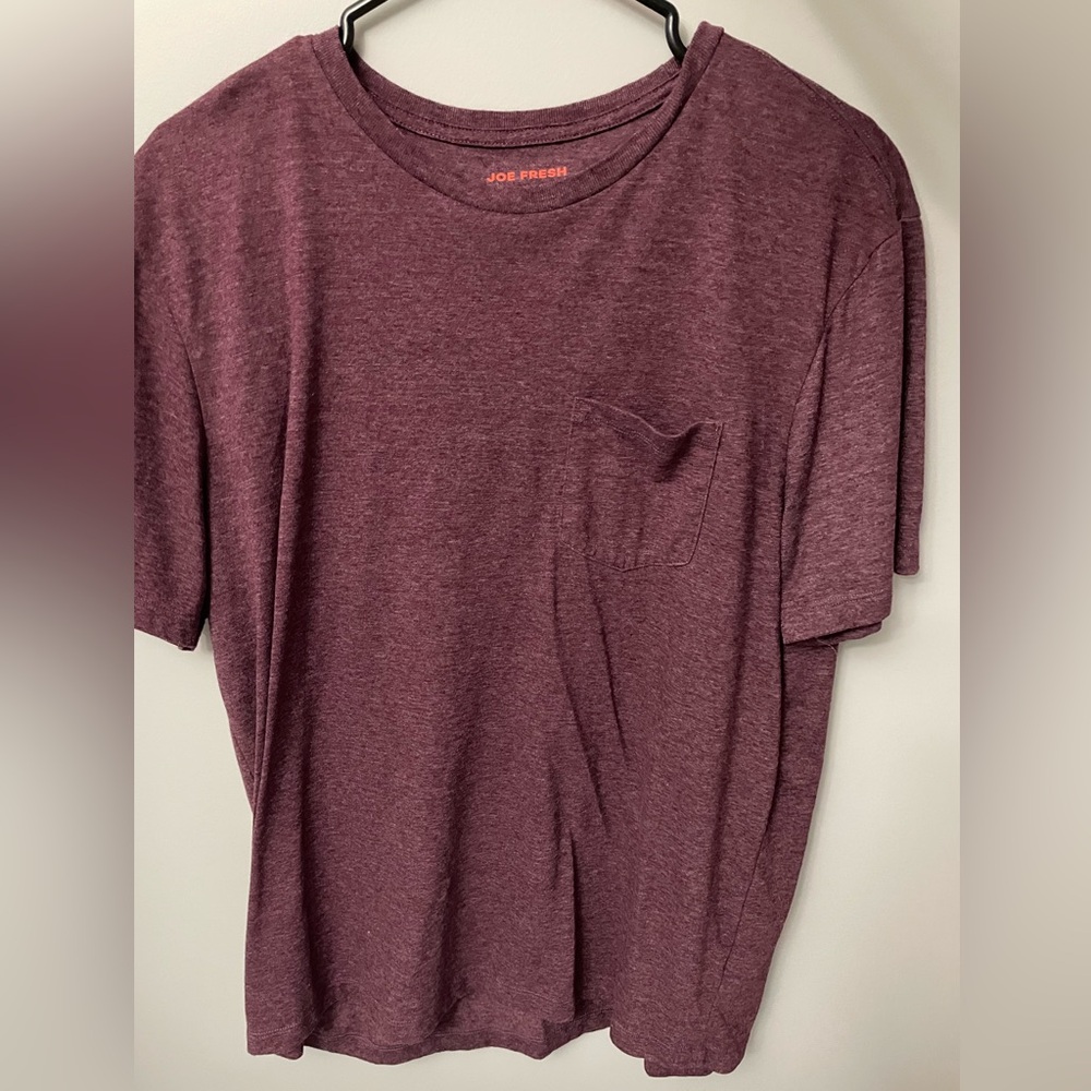 Men’s L/G Joe Fresh Purple Tee with Pocket